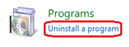 Uninstall a Program